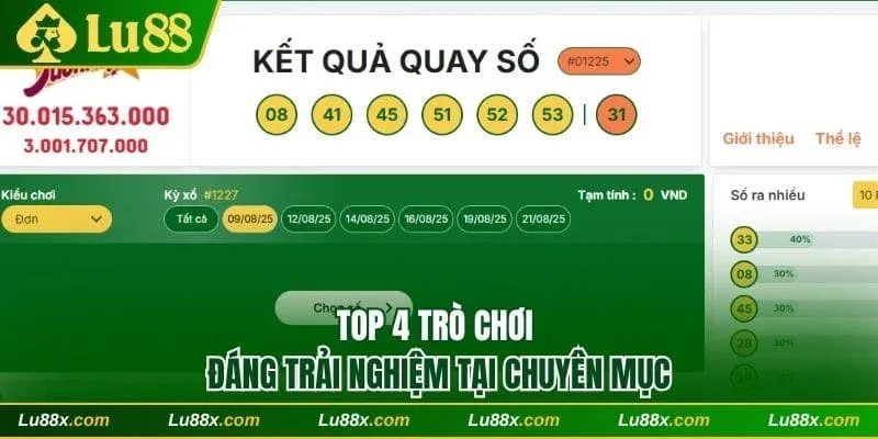 Top 4 trò chơi đáng trải nghiệm tại chuyên mục